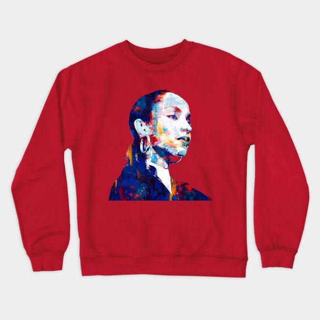 Sade Abstract Paintings Crewneck Sweatshirt by AnKa Art